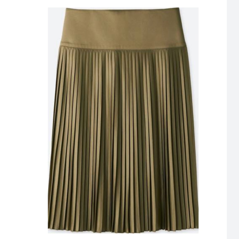 Uniqlo U Pleated Midi Skirt